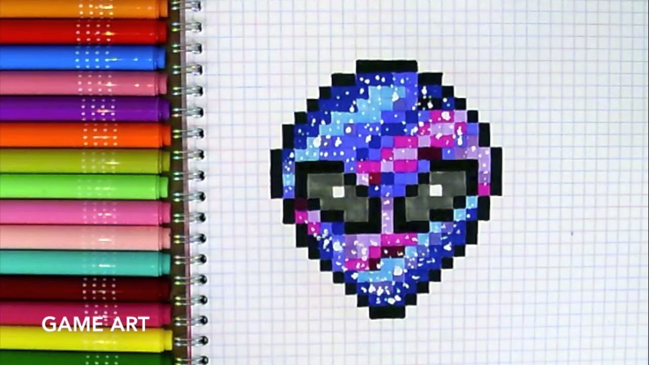 Pixel Art Hecho a mano - Cómo dibujar un extraterrestre en pixel art