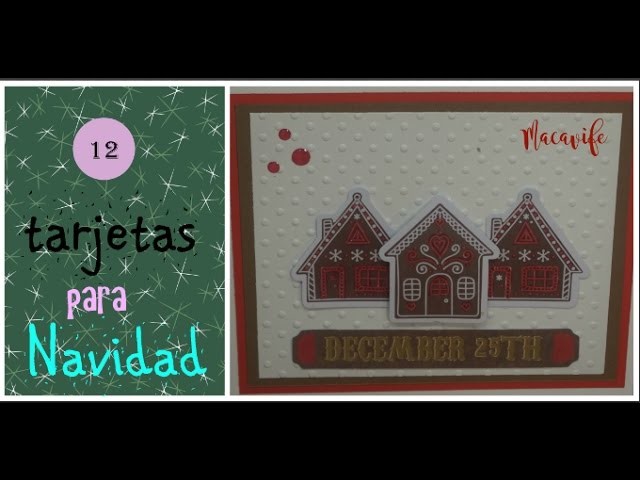 12 days of Christmas card.12 Tarjetas para Navidad #9