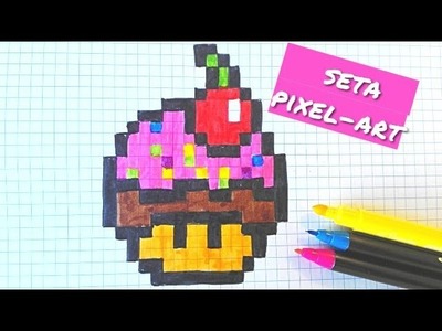 Como dibujar una seta Kawaii - Draw handmade Pixel Art