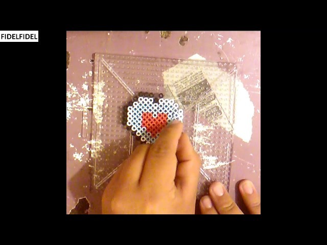 Como hacer un trozo de corazón con hama beads