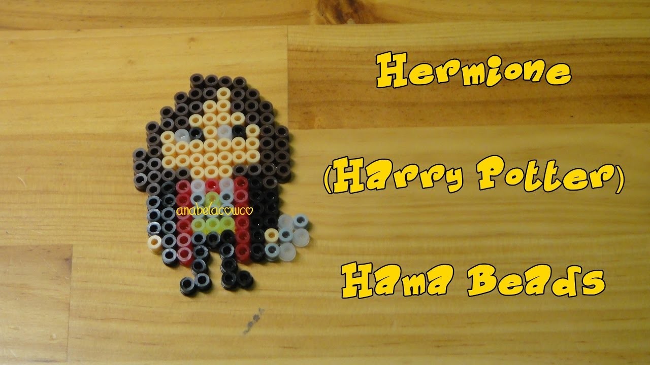 HERMIONE (Harry Potter) de hama beads, pyssla, perler beads