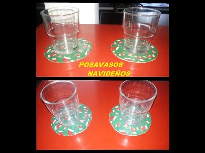 Posavasos caseros para Navidad!