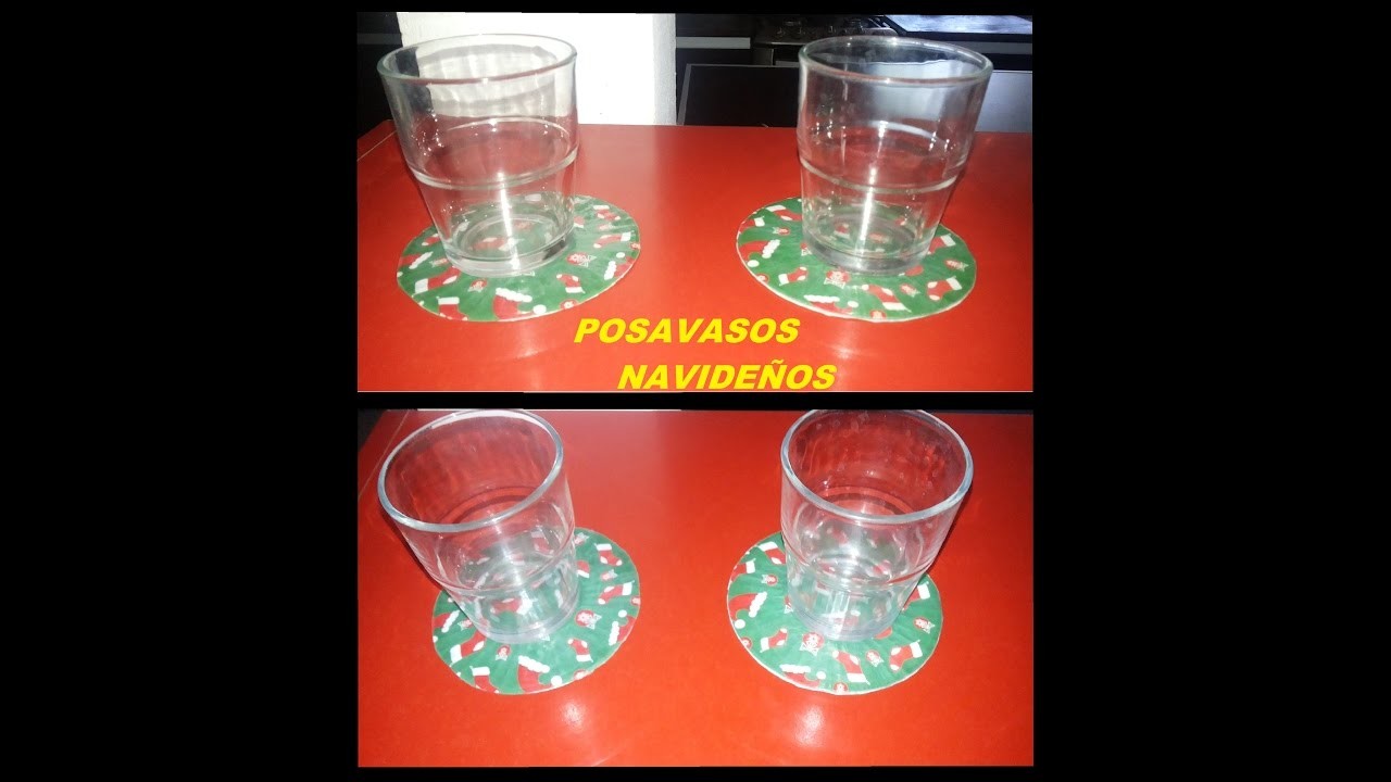 Posavasos caseros para Navidad!