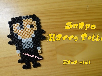 SNAPE (Harry potter) de hama beads. pyssla. perler beads