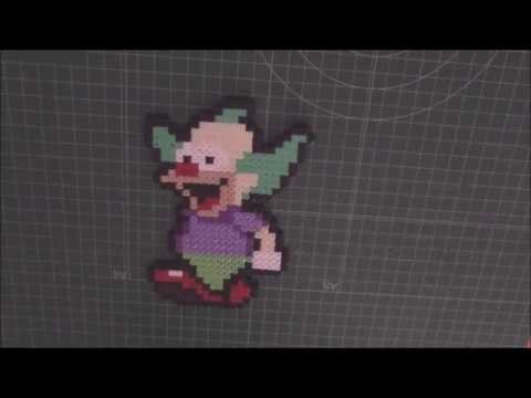 The Simpson Krusty Hama Beads HD