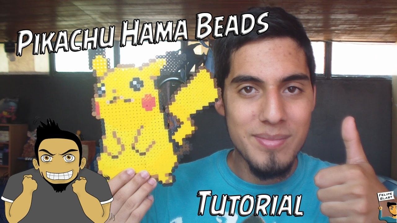 Tutorial ★ Como hacer a Pikachu en Hama.Perler Beads