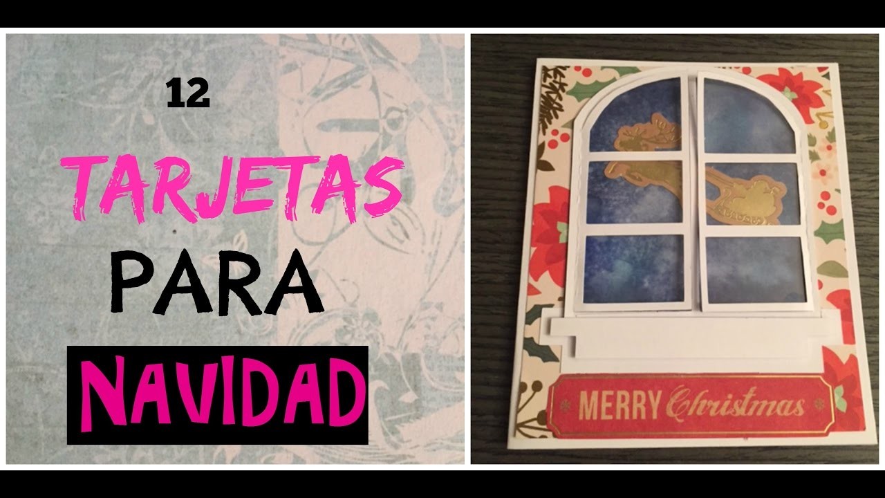 12 days of Christmas card.12 Tarjetas para Navidad #11