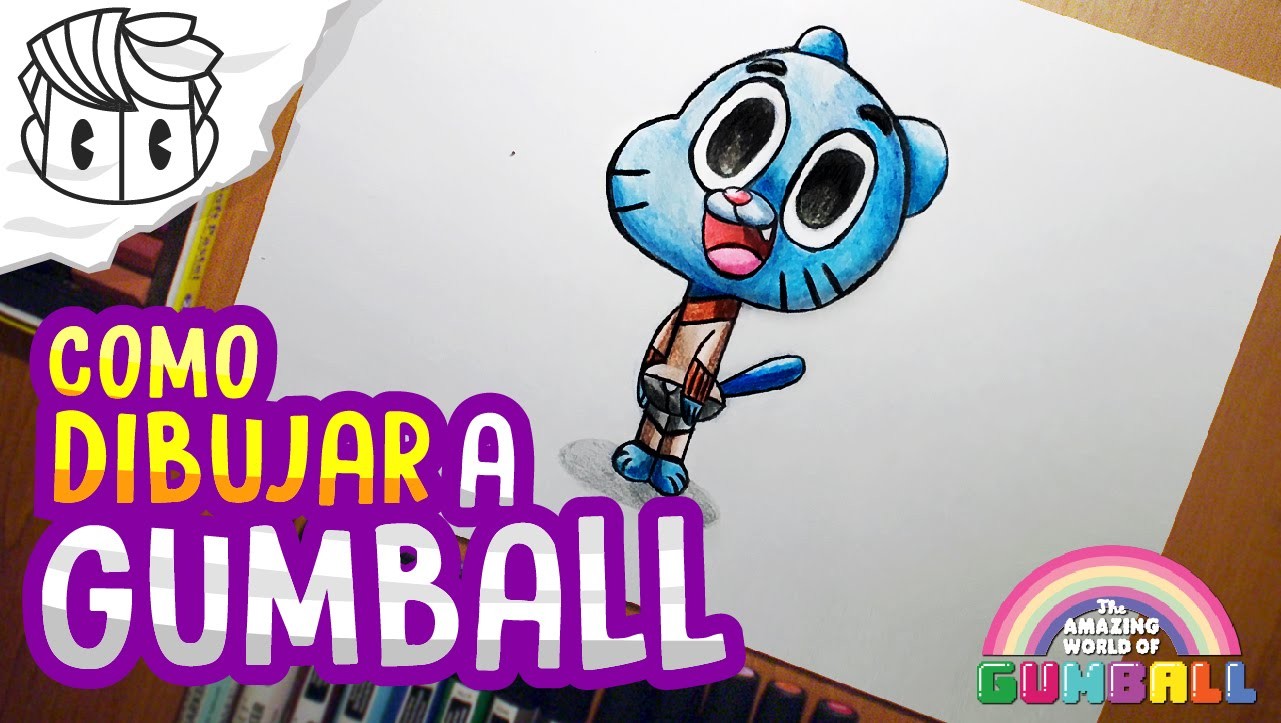 Como dibujar a Gumball - How to draw The Amazing World of Gumball