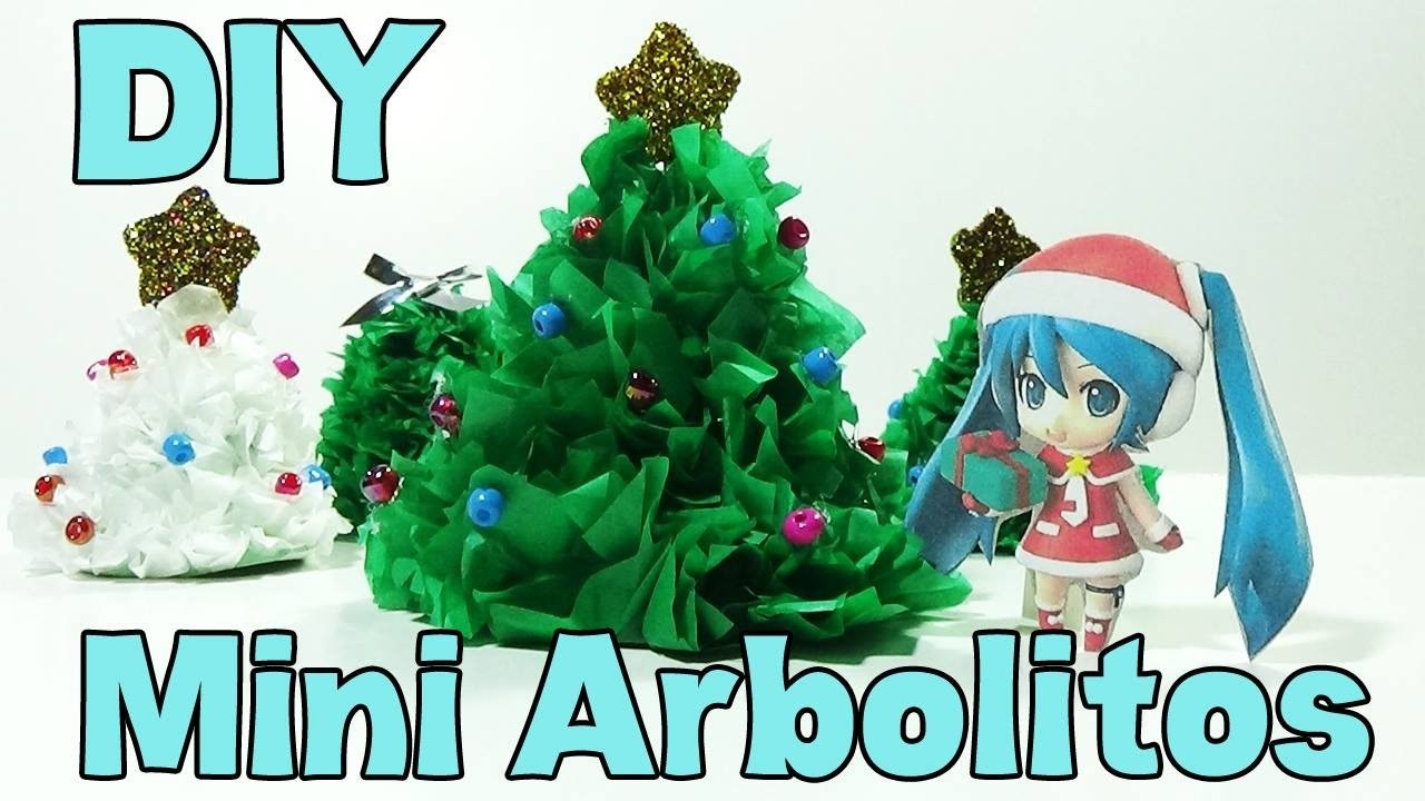 DIY- Mini arbolitos de navidad lindos!!! - Cute Mini Christmas trees!!!