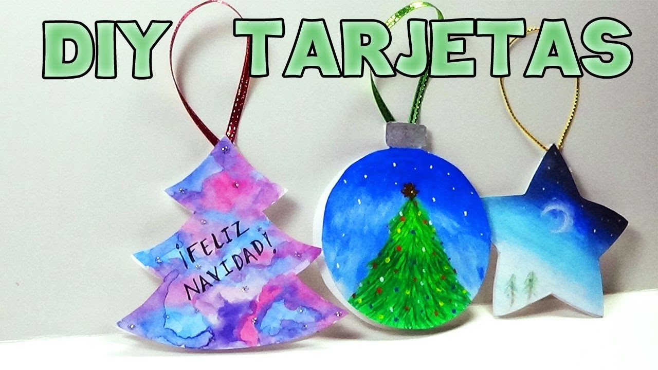 Tarjetitas de Navidad fáciles! - Easy Christmas Cards!