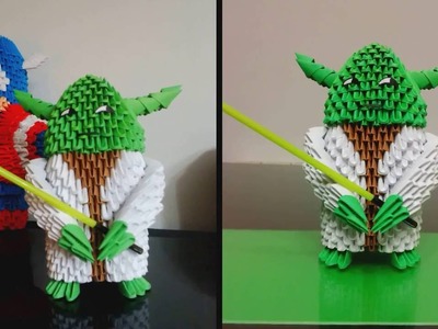 3D Origami Jedi Master. Star Wars