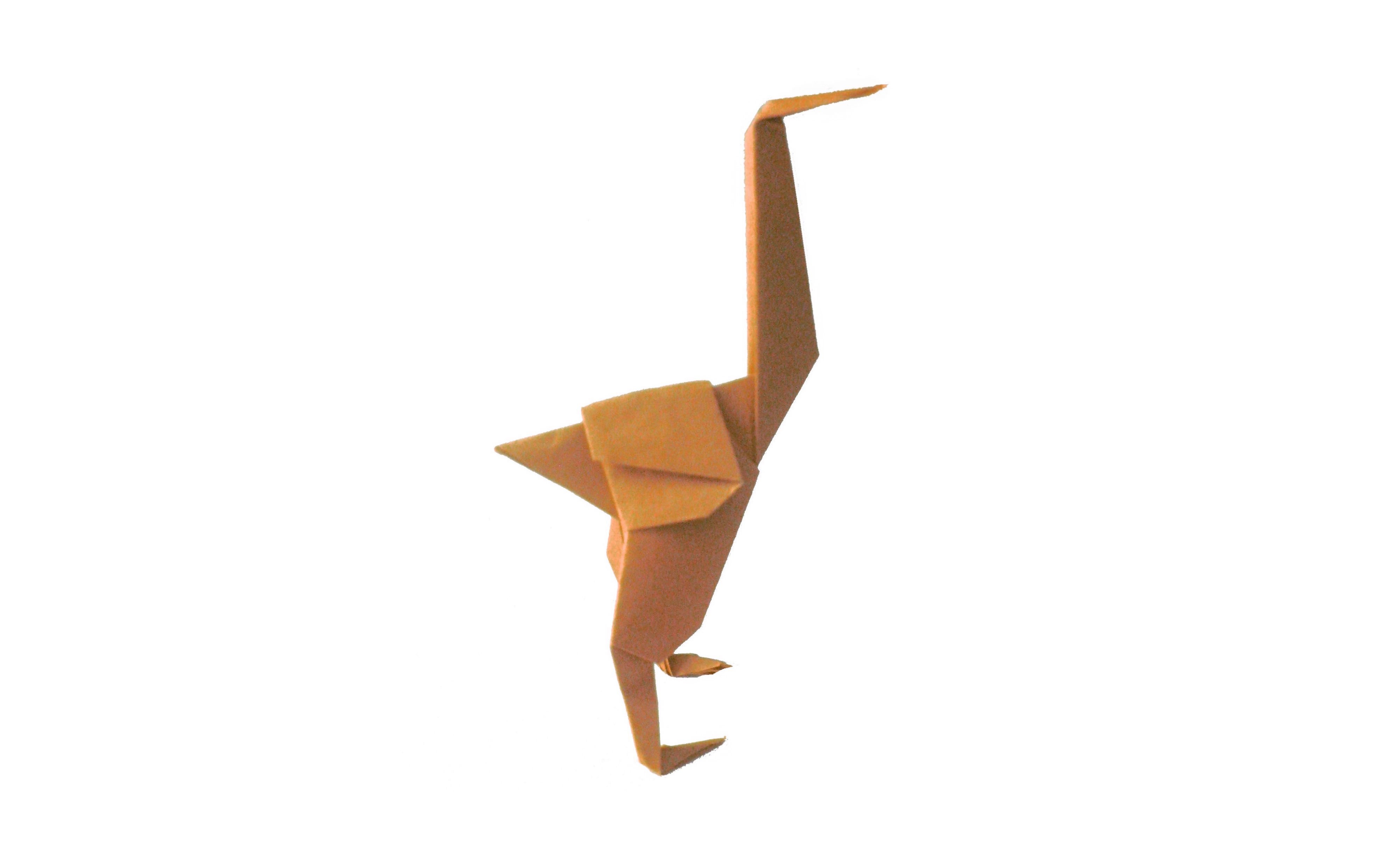 Avestruz Origami 3D