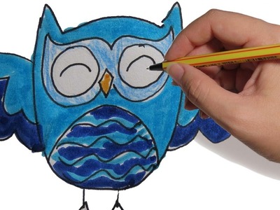 COMO DIBUJAR BUHOS: facil paso a paso