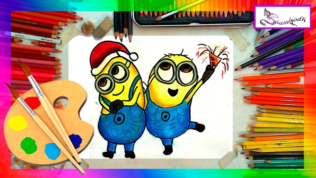 Como Dibujar los Minions Curso Dibujo Fácil para Niños