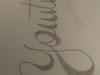 Como dibujar tu nombre con un lapiz bien chulo _how to draw your name with a single pencil