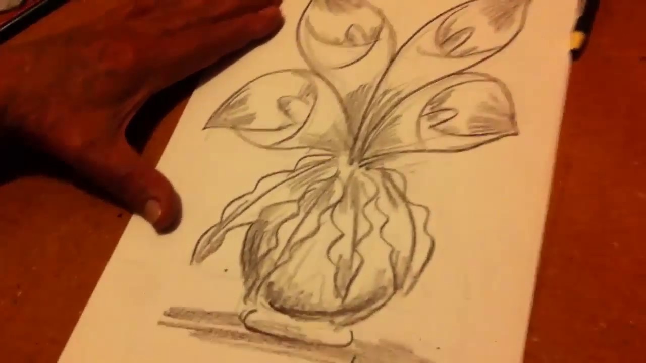 Como dibujar un florero