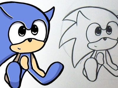 Cómo dibujar a Sonic Kawaii
