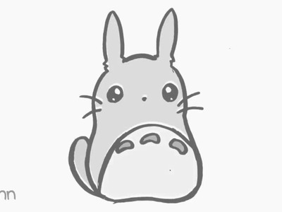 Cómo dibujar a Totoro Kawaii
