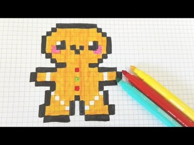 Como dibujar al muñeco de Jenjibre- How to draw kawaii gingerbread Man