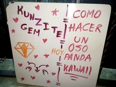 Como dibujar un oso panda kawaii