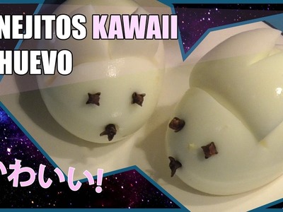 Conejos de huevo duro (Comida kawaii)