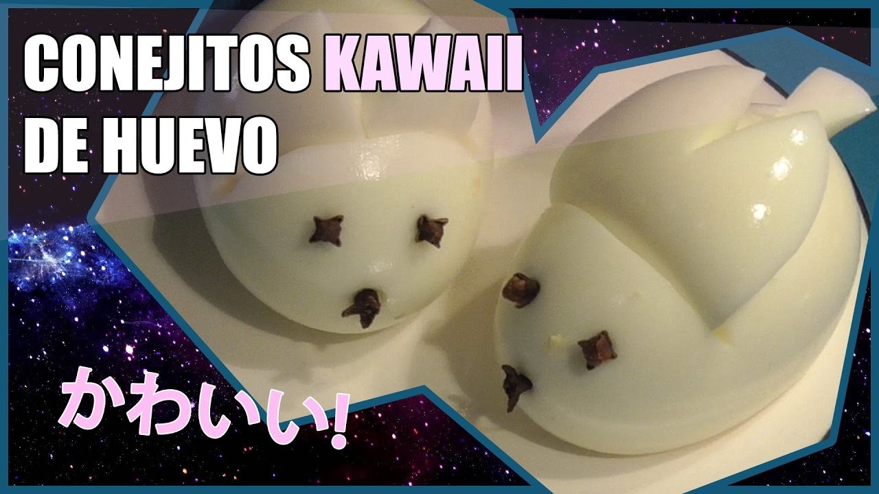 Conejos de huevo duro (Comida kawaii)