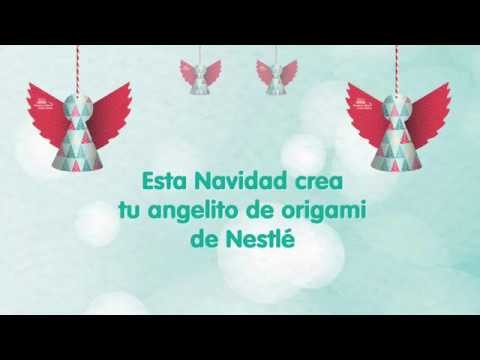 Crea tu angelito de origami para Navidad de Nestlé