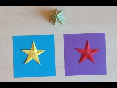 Estrella de Origami de Navidad (5 Puntas) - Tutorial