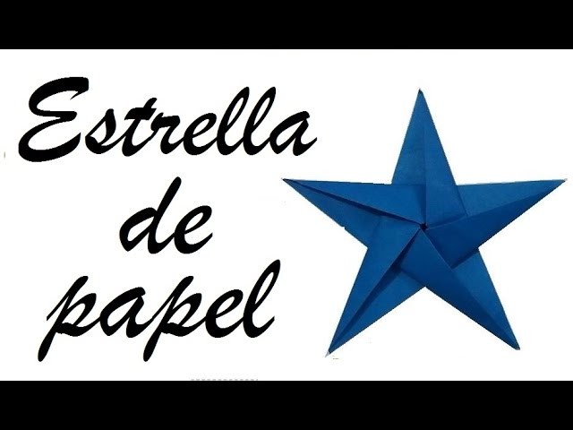ORIGAMI: ESTRELLA 5 PUNTAS DE PAPEL-Audio español - origami paper star