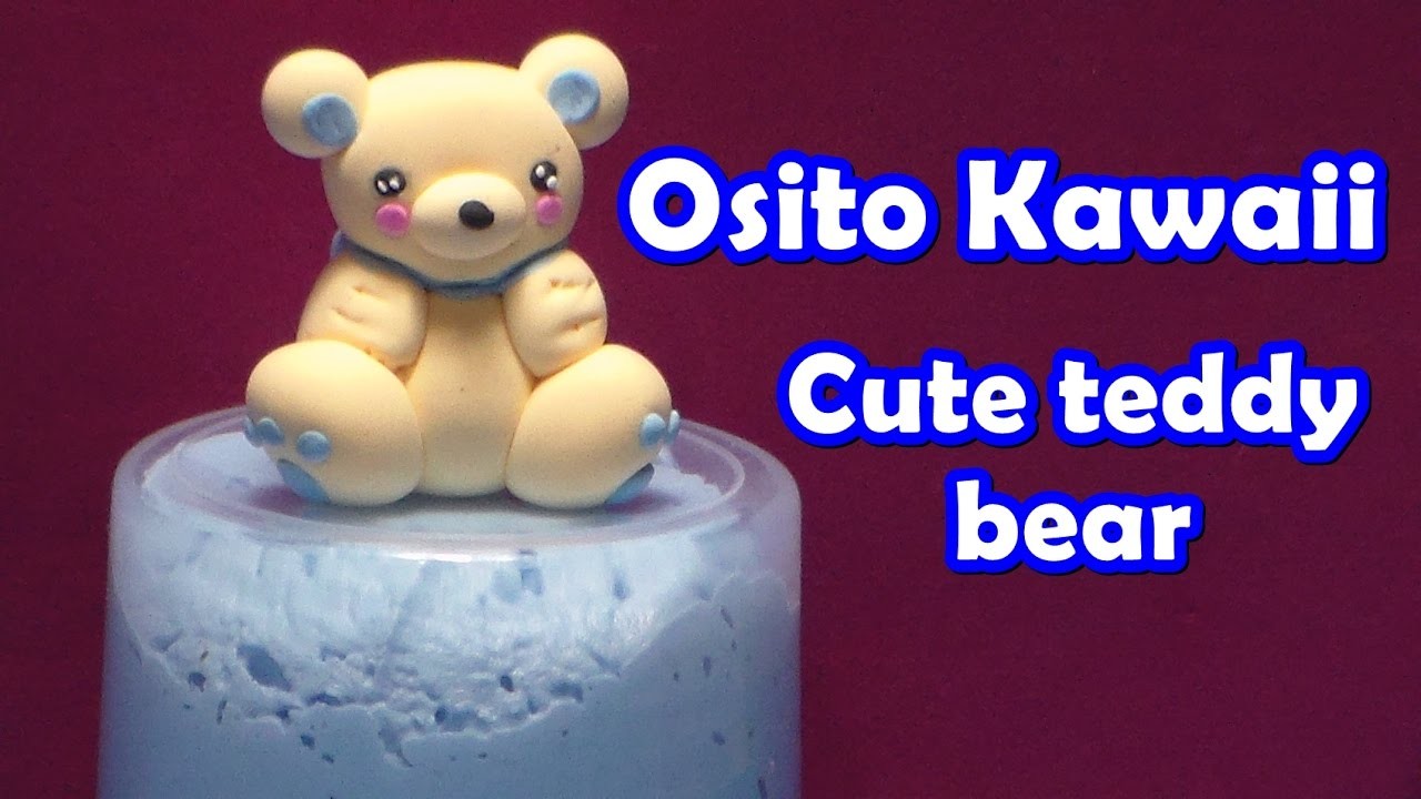 Osito kawaii (Inspiración) en foamy moldeable