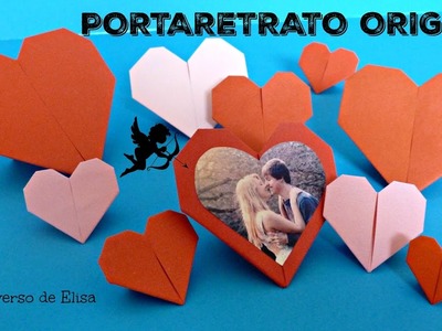 Regalo express para San Valentín, Portafotos  Corazón de Origami, Idea de Regalos para San Valentín