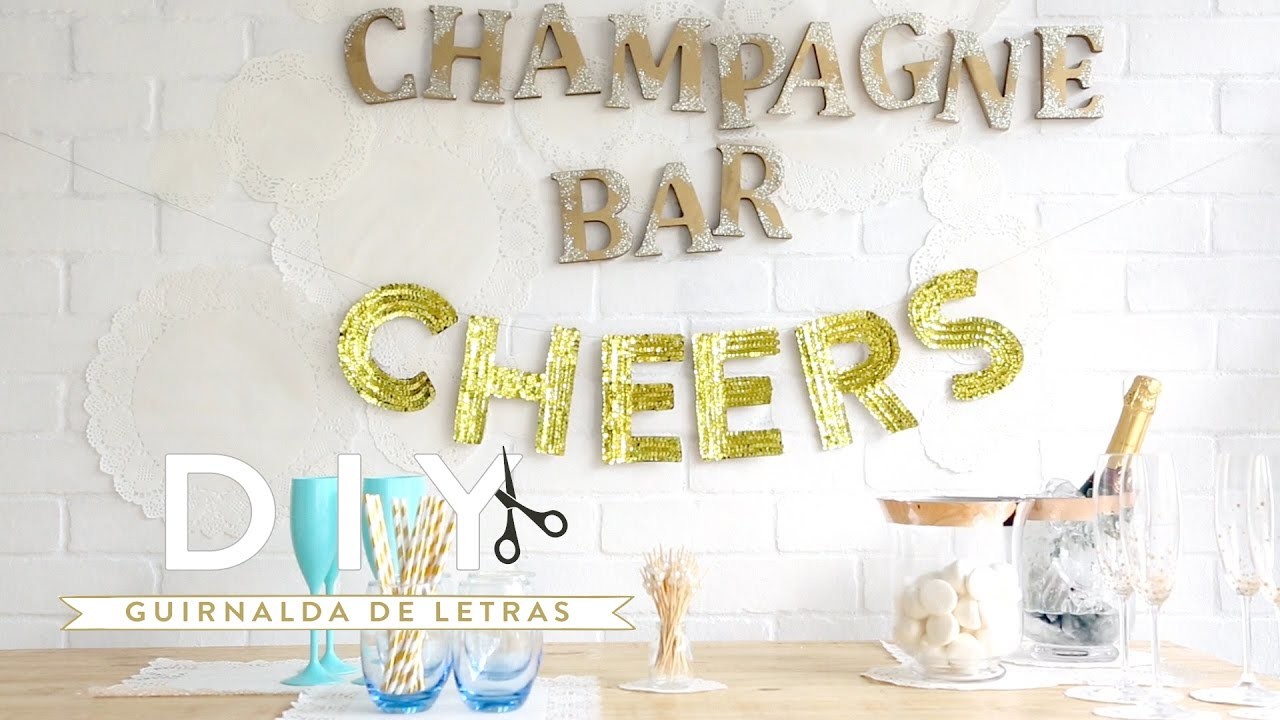 Cómo hacer una guirnalda de letras para decorar fiestas | DIY Westwing
