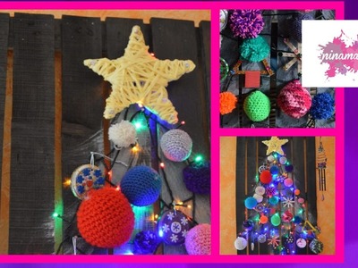 DIY.#4.Árbol de Navidad con Palet. Sapin de Noël avec Palette.Christmas tree with Pallet.