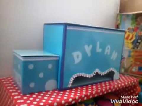 DIY Pañalera de Carton , porta pañales , porta fraldas de papelao , box baby , organizador de bebe