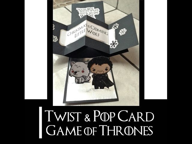 DIY | Twist & Pop Card con decoración de Game of Thrones