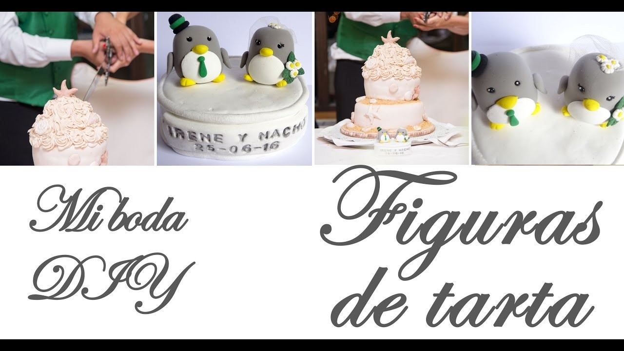 MI BODA DIY: FIGURAS DE NOVIOS PARA LA TARTA (pingüinos) | Detalles y decoración paso a paso