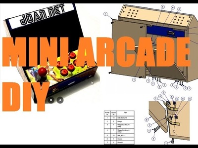 Mini arcade for raspberry. DIY con manual y planos para fabricación.