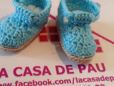 Zapatos tejidos para bebé modelo 2