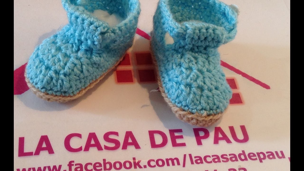 Zapatos tejidos para bebé modelo 2