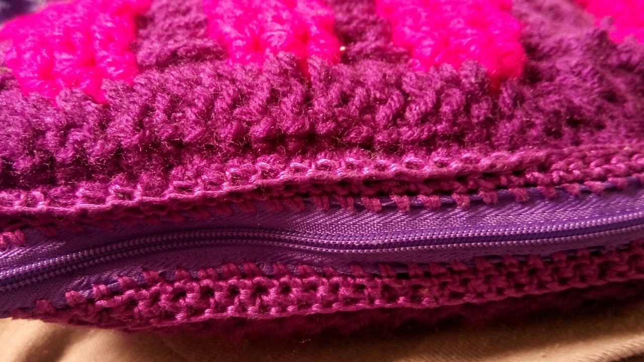 Como poner cierre en tejidos a crochet