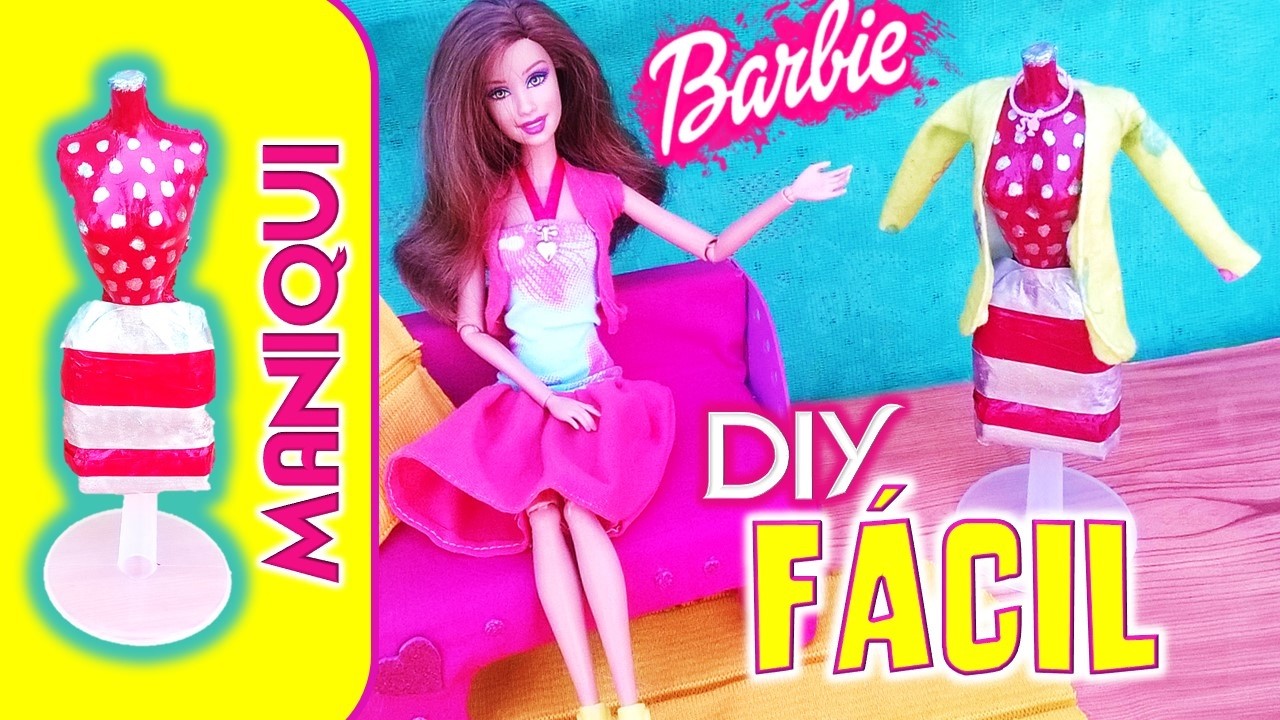 DIY| Como hacer MANIQUI para MUÑECAS BARBIE| DIY- Manualidades para muñecas BARBIE