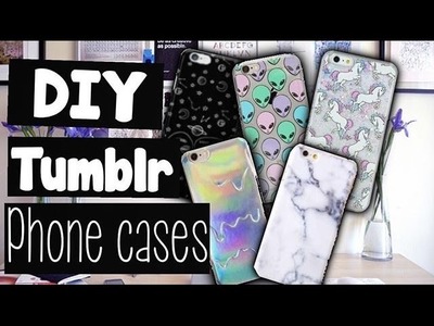DIY TUMBLR PHONE CASES♥️