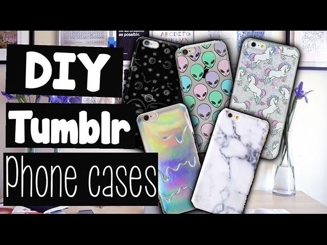 DIY TUMBLR PHONE CASES♥️