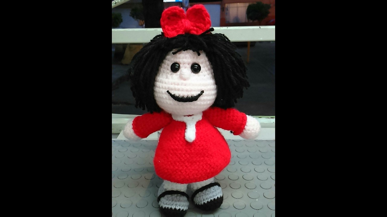 Pies Muñeca Mafalda a Crochet (ZURDO)