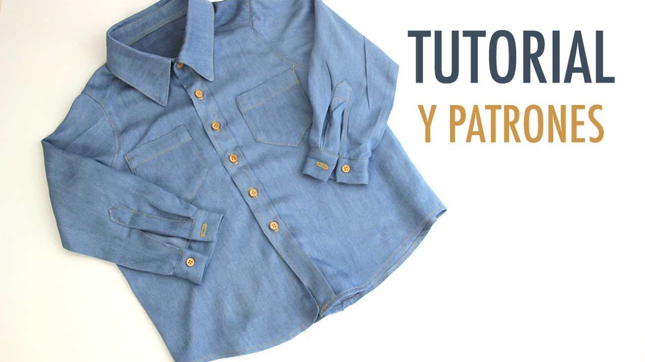 DIY Cómo hacer camisa jeans para niños (patrones gratis)