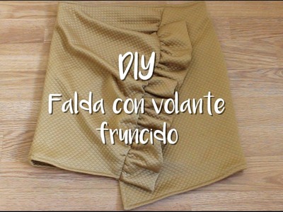 DIY - Cómo hacer una falda con volante fruncido | MANNEKEN