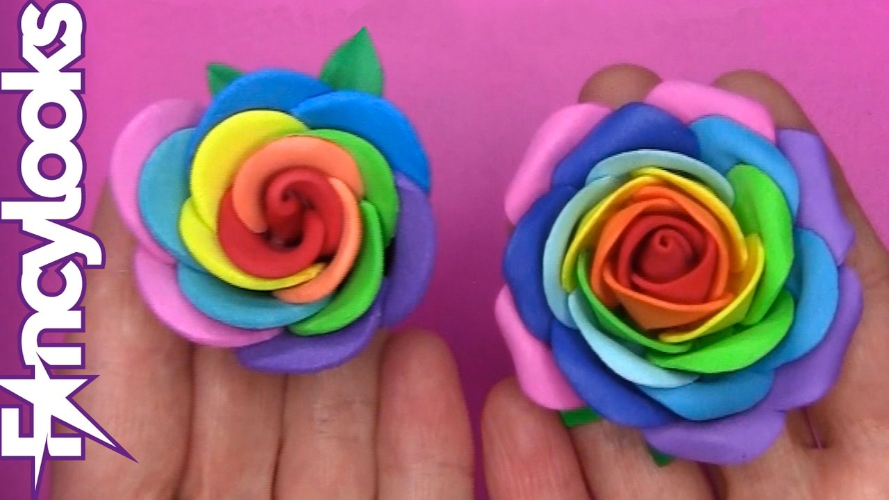 DIY Rosa arco iris: fácil o superfácil