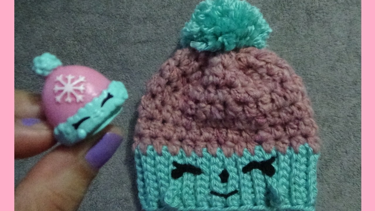 Gorro de Fantasia Woolly Hat Shopkins a Crochet