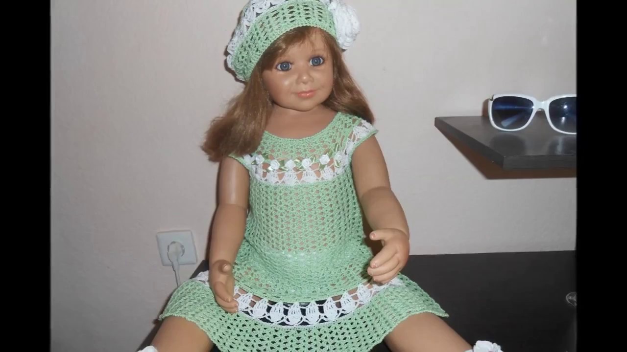 Vestido para niña facil a crochet   tejidos y ganchillo