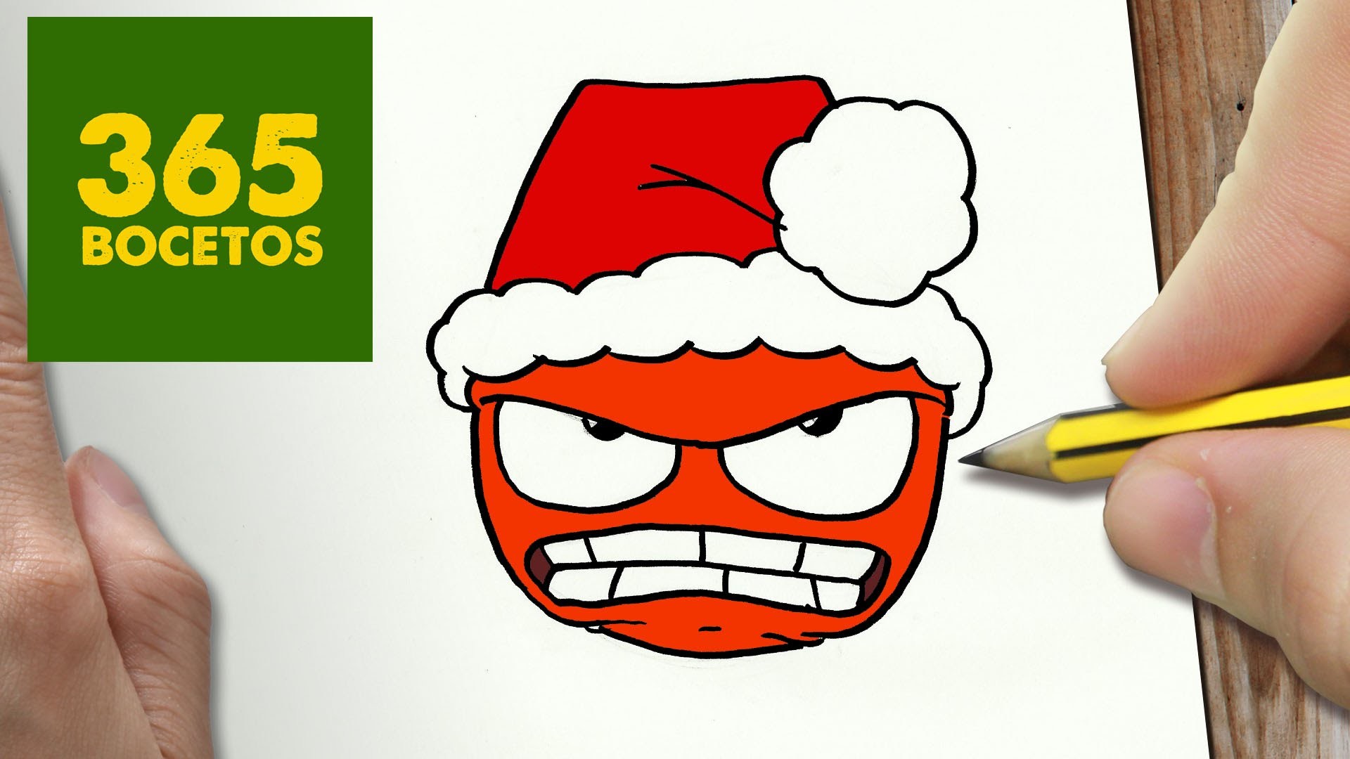 COMO DIBUJAR A FURIA PARA NAVIDAD PASO A PASO: Dibujos kawaii navideños - How to draw a Anger